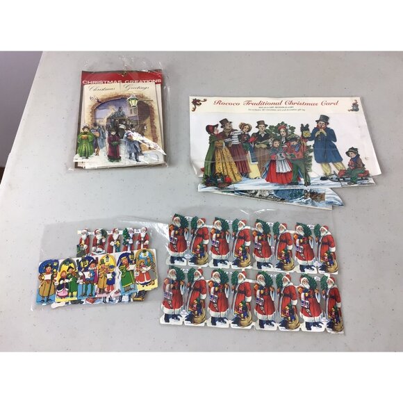 Vintage Christmas Holiday Decorations Cut Outs NEW - Picture 1 of 8